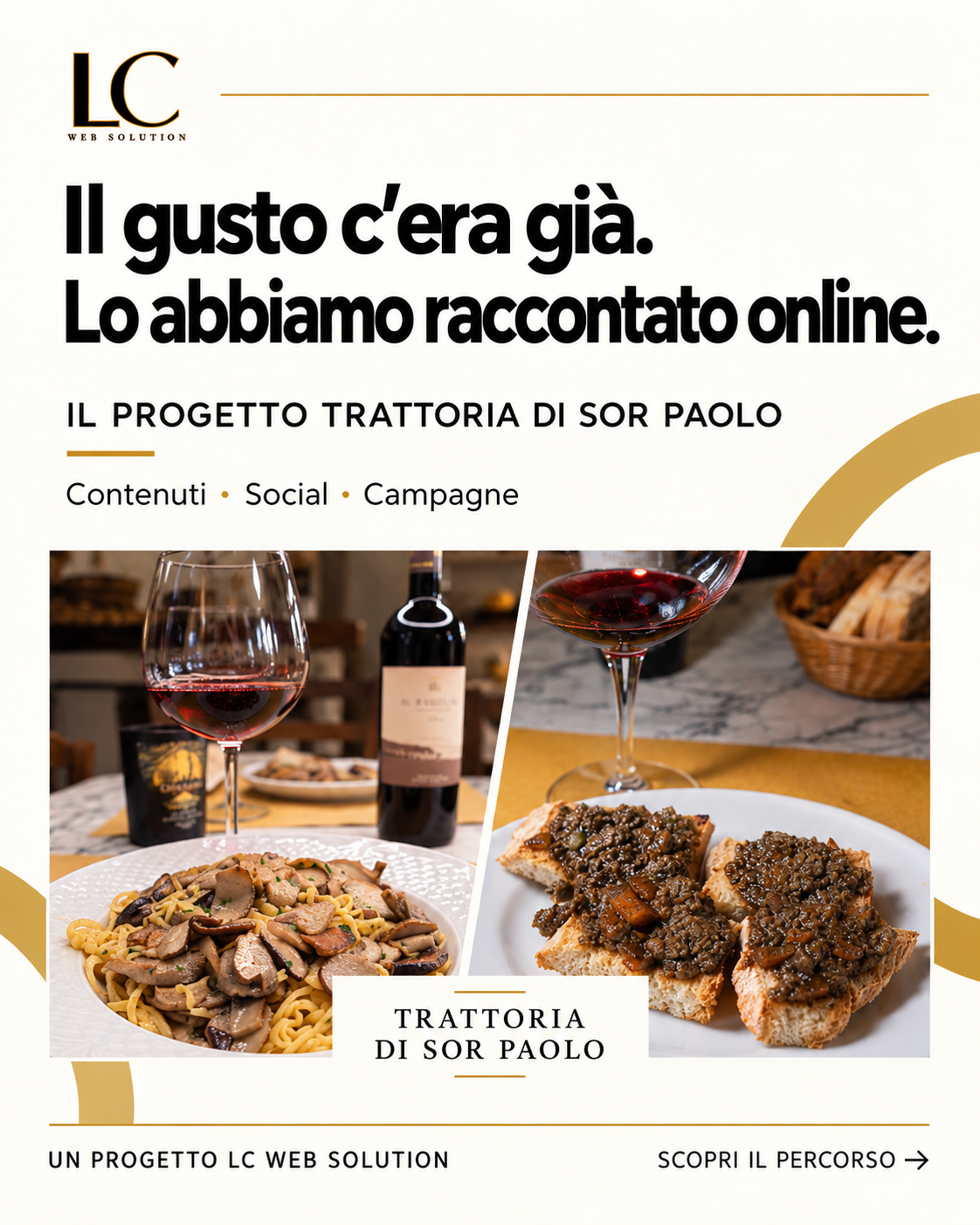 Trattoria di Sor Paolo · Contenuti e campagne
